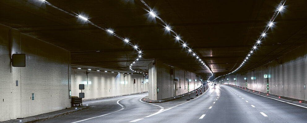 Tunnel safety with LED