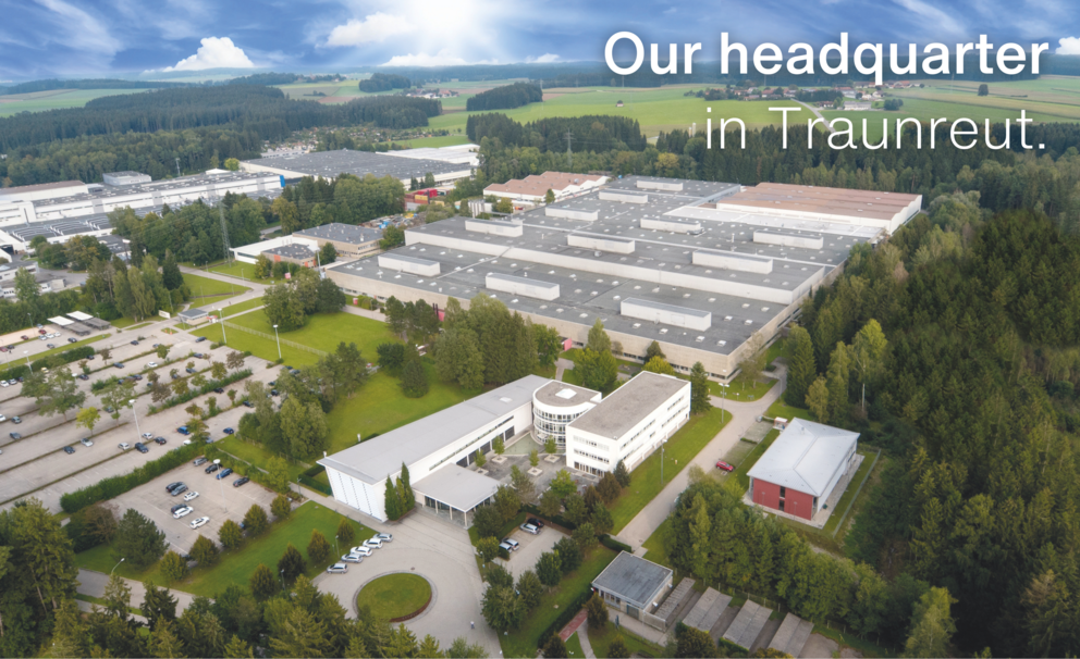 SITECO headquarters in Traunreut Aerial view of the SITECO headquarters in Traunreut, Germany.